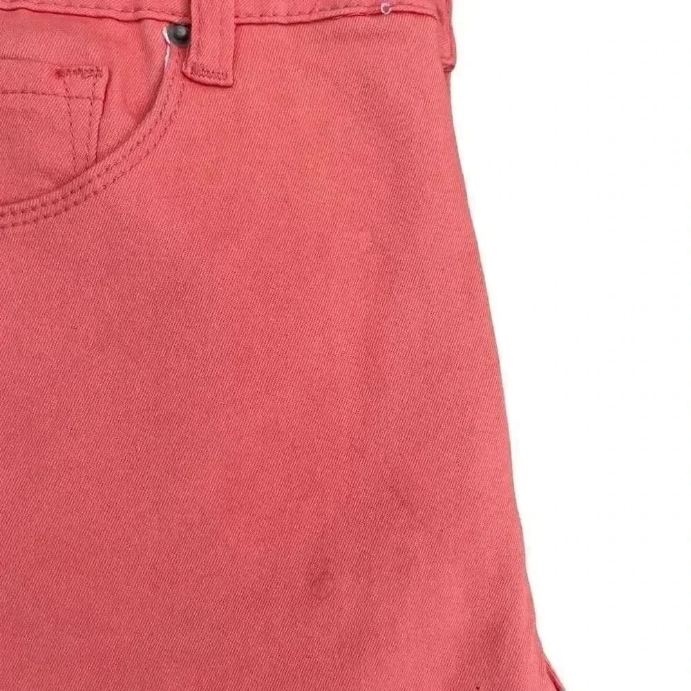 Nanette Hamilton Skinny Coral Cotton Blend Mid Rise Raw Hem Womens’ Jeans SZ 10 - Picture 6 of 13